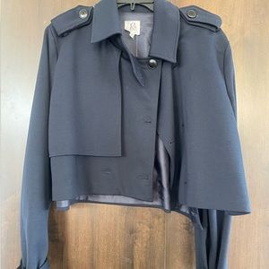 DRA LOS ANGELES- anthropologie brand cropped trench.